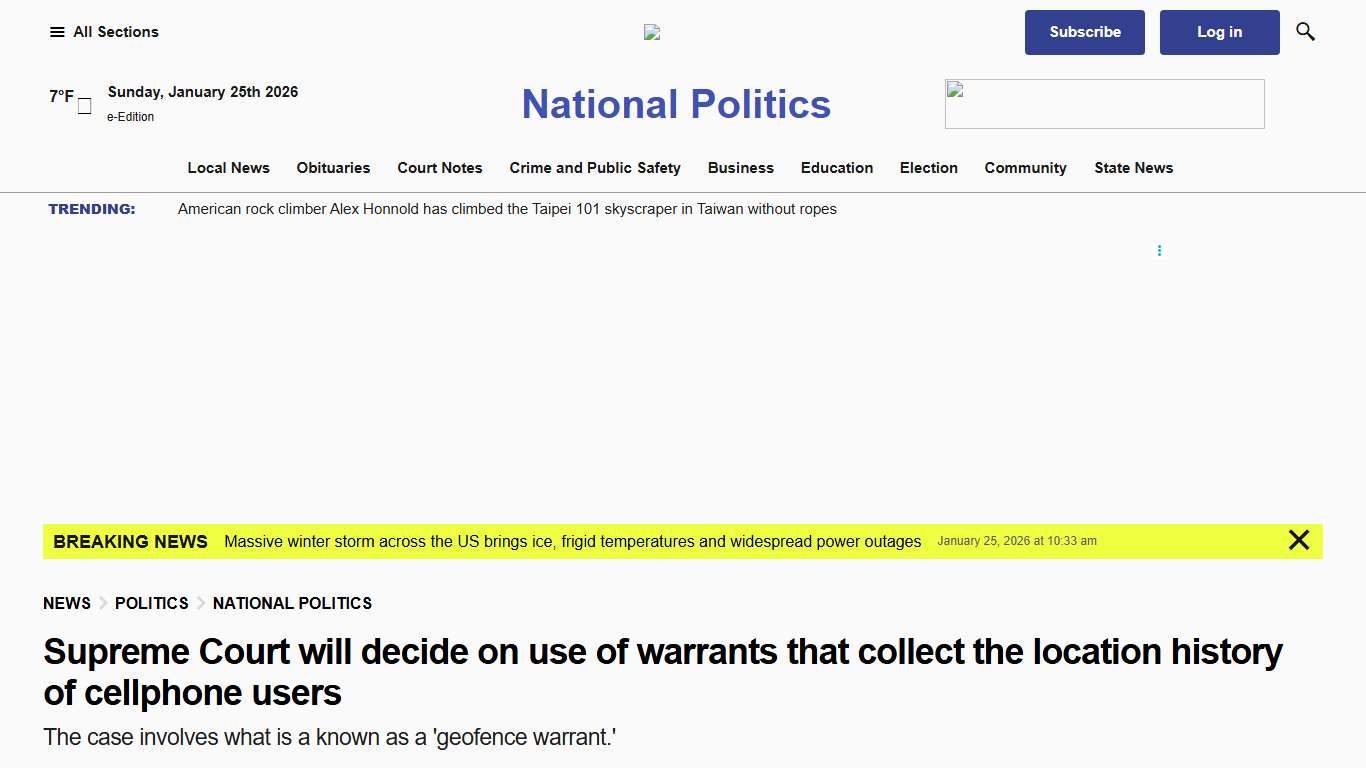 Supreme Court will decide on warrants that collect cellphone location